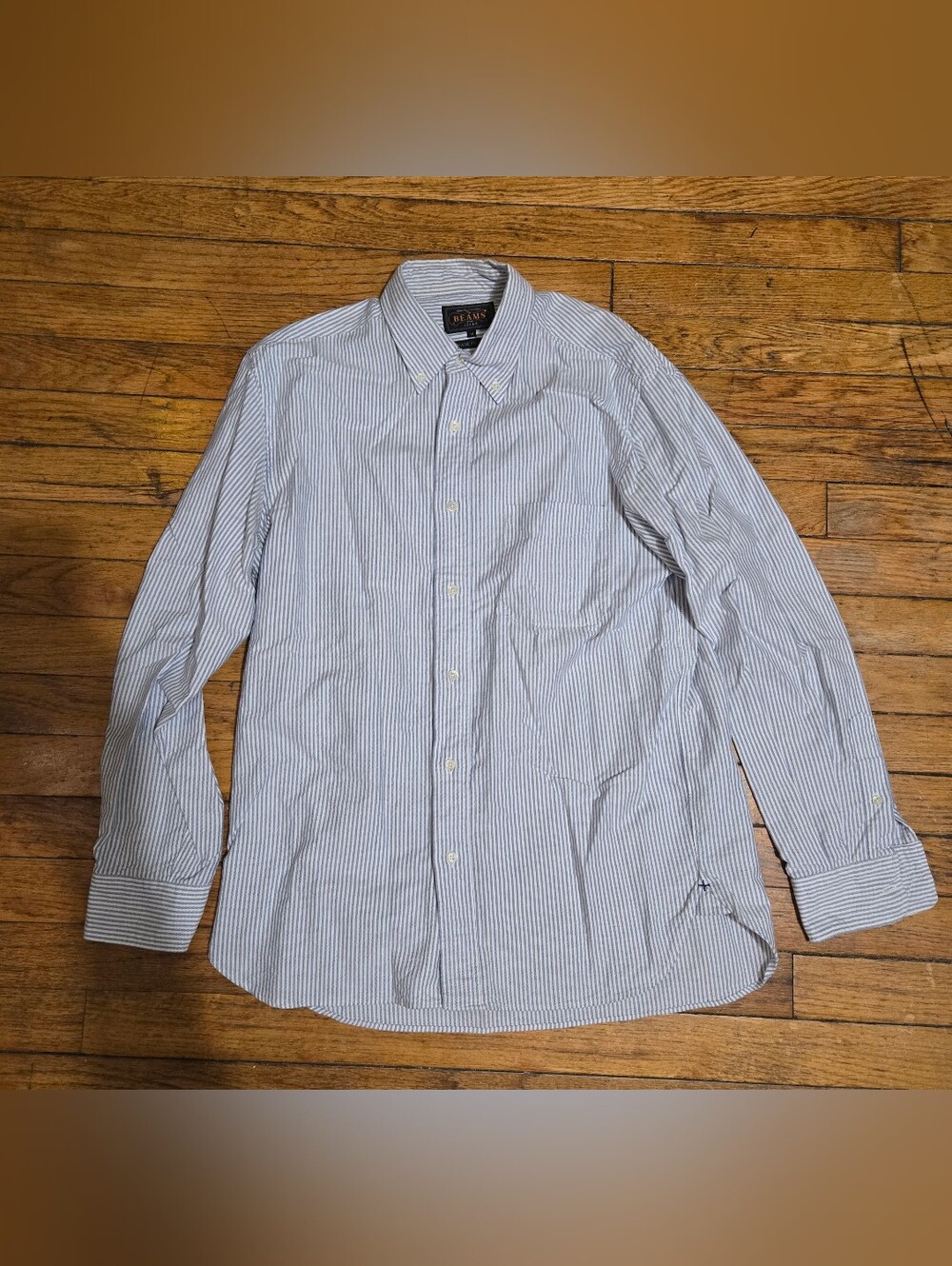 Beams Plus S/M Oxford Candy Stripe Button Down Shirt